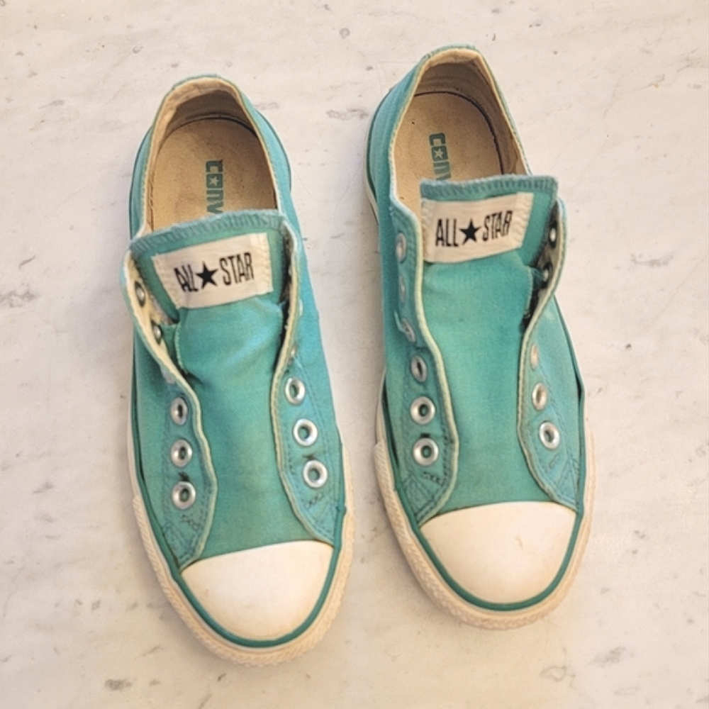 🔴 CONVERSE All Star Chuck Taylor Low Tops Teal Blue Green
